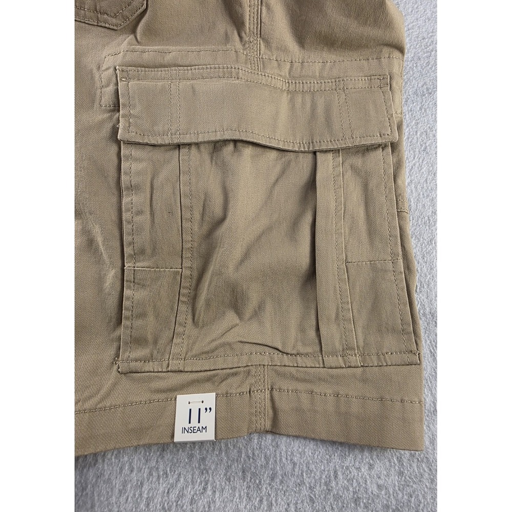 NWT Saddlebred Cargo Men's Shorts - Size: 32 - Tan Khakis Comfort CottonBlend - Picture 6 of 7